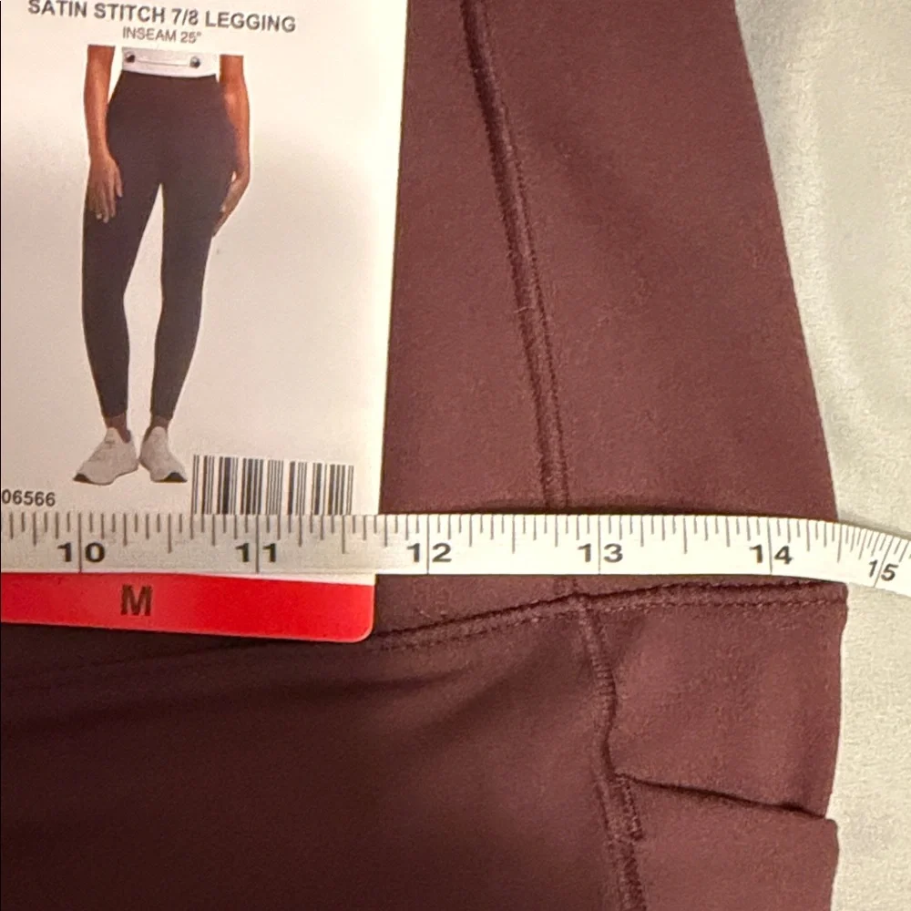 Danskin- deep burgundy-purple (sassafras)High-Waist Stretch Leggings - Picture 7 of 9